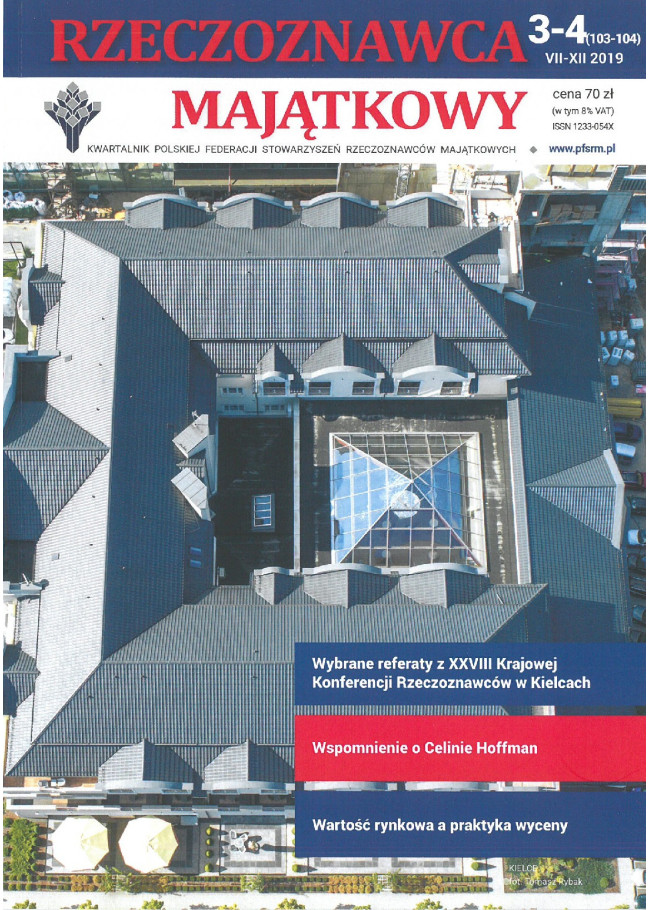 Kwartalnik Rzeczoznawca Majątkowy nr. 3-4 (103,104)