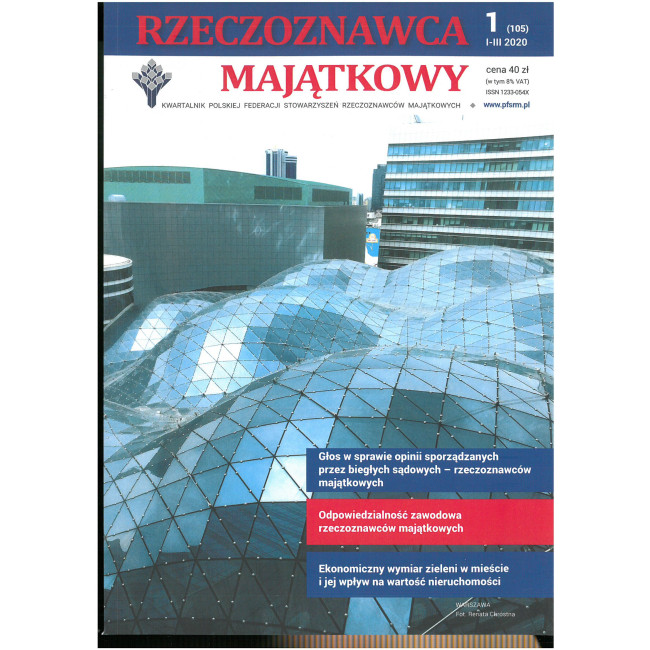 Rzeczoznawca Majątkowy nr 105 (1/2020)